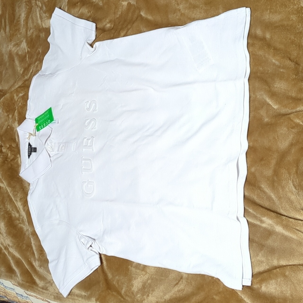 Guess Ellington Pure White Polo Large